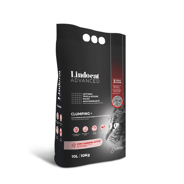 LINDOCAT LETTIERA AGGLOMERANTE ADVANCE CARBONI ATTIVI 10 LT