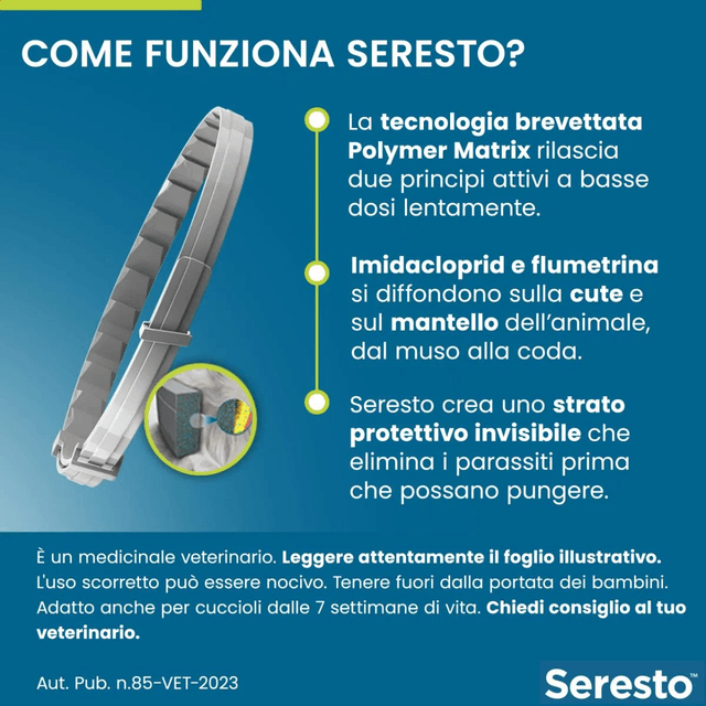 SERESTO COLLARE CANE SUPERIORE A 8 KG