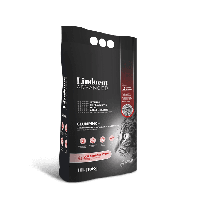 LINDOCAT LETTIERA AGGLOMERANTE ADVANCE CARBONI ATTIVI 10 LT