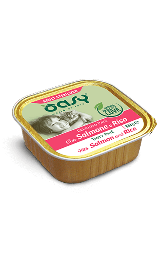 OASY CAT PATE&#039; STERILIZED SALMONE 100 GR