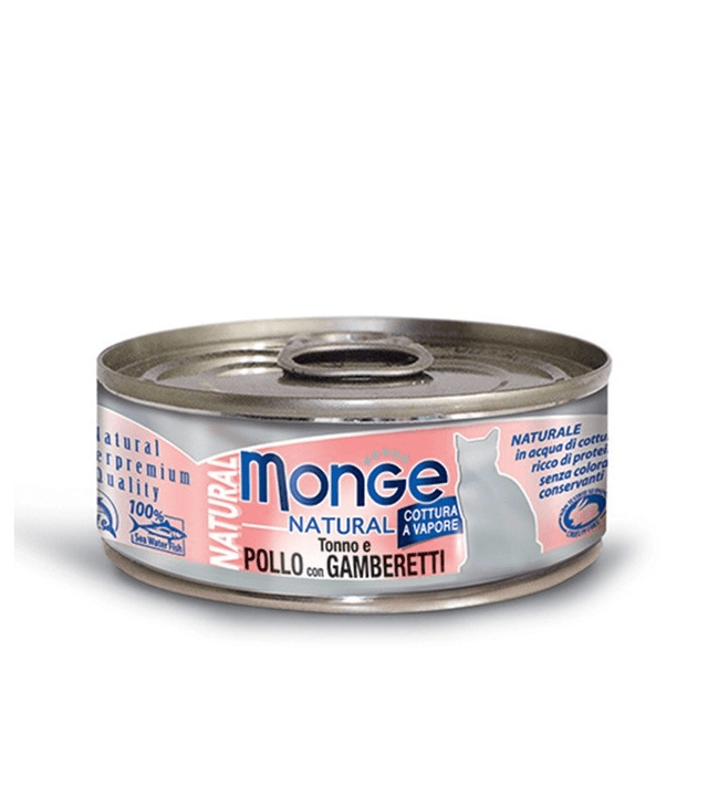 MONGE NATURAL POLLO/GAMBERI