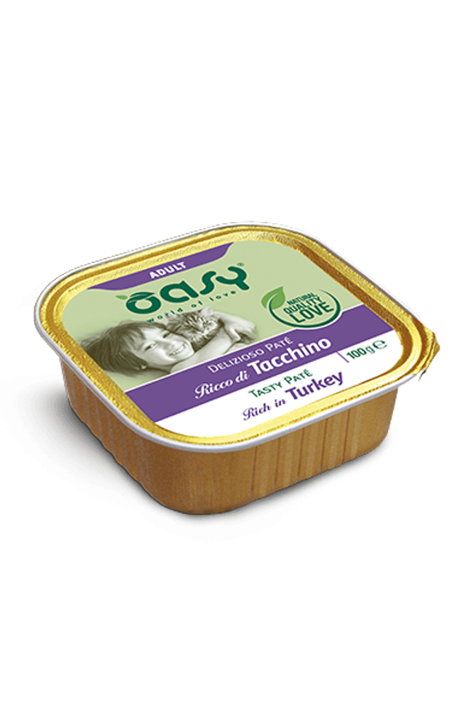 OASY CAT PATE&#039; ADULT TACCHINO 100 GR