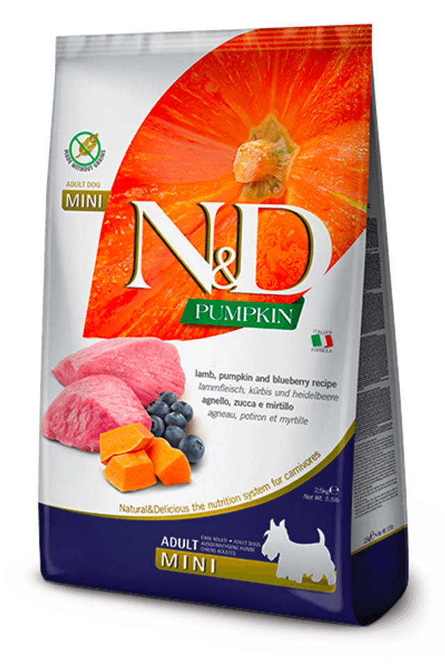 N&amp;D PUMPKIN DOG MINI ADULT AGNELLO